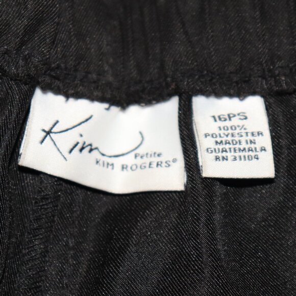 🖤 Kim Rogers Petite Millennium Pants – 16P Short Tummy Control · Pull-On Ease · - Picture 3 of 4